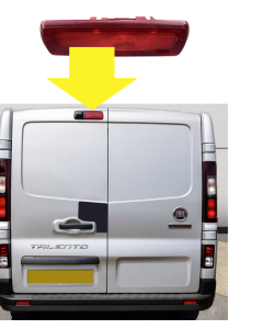 Vauxhall Vivaro 2014-2019 & Renault Trafic 2014-2022 & Nv300 2016-2021 THIRD FOR LIGHT TOP LAMP BACK