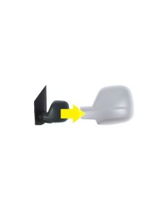 Vauxhall Vivaro 2019 - 2025 - Fits Citroen Dispatch, Peugeot Expert, Peugeot Traveller, Toyota Proace City Primed Cover Door Wing Mirror LH Left Side